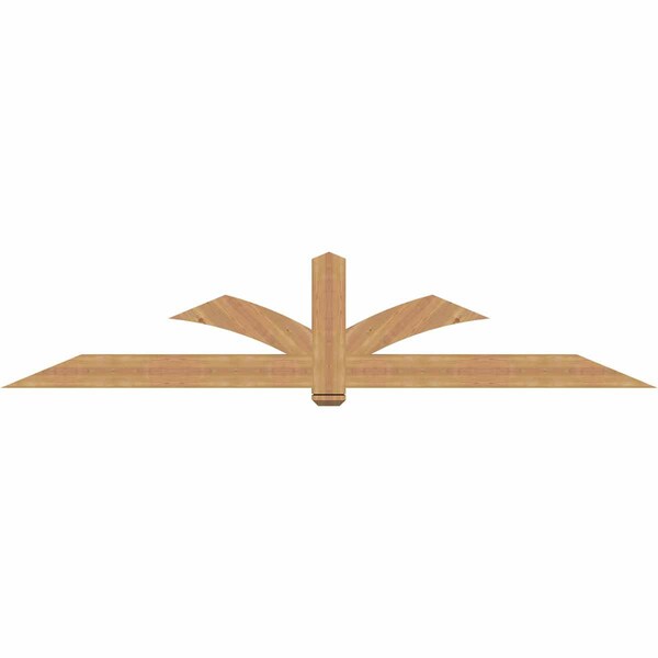 Ekena Millwork Redmond Smooth Timber Gable Bracket, Western Red Cedar, 108"W x 22"H x 3 1/2"D x 5 1/2"F, 5/12 Pitch GBW108X22X0406RED00SWR - main